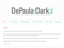 Tablet Screenshot of depaulaclark.com